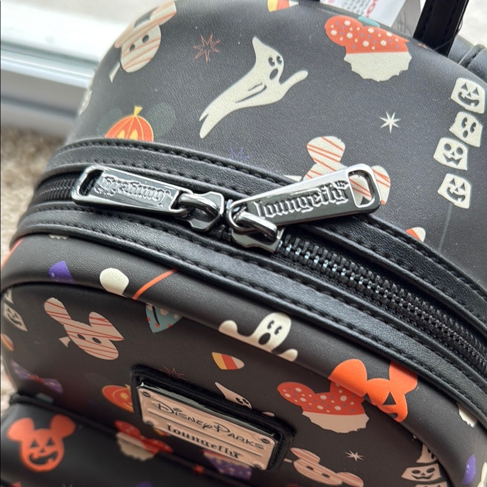 Loungefly Disney Parks Halloween Black Backpack - Picture 5 of 8
